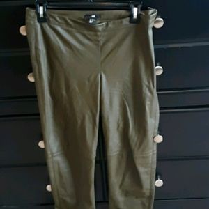 Faux leather pants